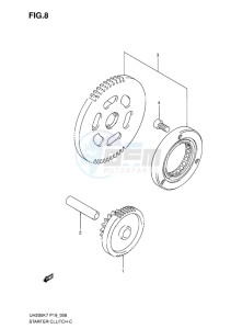 UH200 BURGMAN EU drawing STARTER CLUTCH