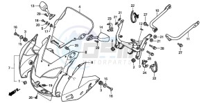 CB600F CB600F drawing COWL