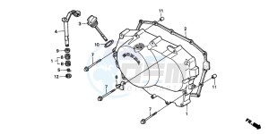 VT600C 400 drawing RIGHT CRANKCASE COVER