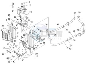 GTS 300 ie Super USA drawing Cooling system