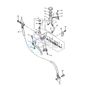 YZF R 750 drawing FRONT MASTER CYLINDER 2