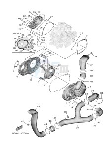 YXF850ES YXF85WPSJ WOLVERINE X (BG41) drawing CRANKCASE COVER 1