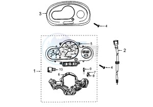 ELYSEO - 125 cc drawing DASHBOARD UNIT