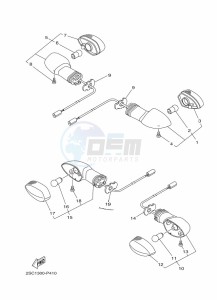 TRACER 900 MTT850 (B5CF) drawing FLASHER LIGHT