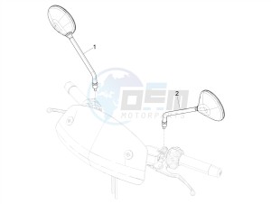 GTV 300 SEI GIORNI IE E4 ABS (NAFTA) drawing Driving mirror/s