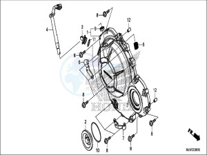 CBR500RAH CBR500R ED drawing RIGHT CRANKCASE COVER