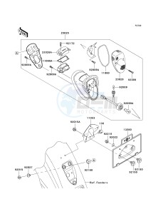 VN 1600 D [VULCAN 1600 NOMAD] (D1) D1 drawing TAILLIGHT-- S- -