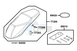 PEOPLE S 50 4T from 05-2009 drawing Seat