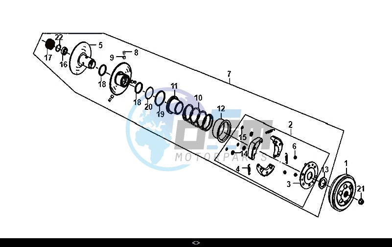 DRIVEN PULLEY ASSY