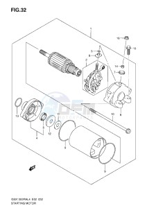 GSX1300R drawing STARTING MOTOR