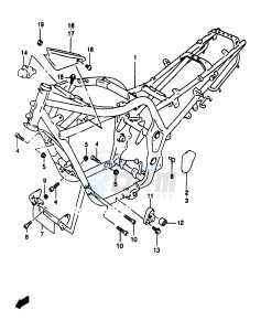 GSF1200A (E18) drawing FRAME (GSF1200SAV)