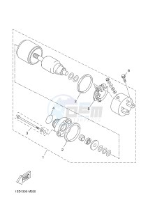 YP400RA X-MAX 400 ABS (1SD2 1SD2 1SD2) drawing STARTING MOTOR