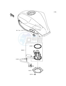 NINJA_250SL_ABS BX250BFS XX (EU ME A(FRICA) drawing Fuel Pump