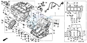 CB1000RAC drawing CRANKCASE