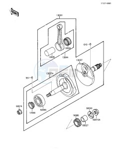 KLF 110 A [MOJAVE 110] (A1-A2) [MOJAVE 110] drawing CRANKSHAFT