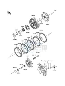 NINJA 250R EX250KCF GB XX (EU ME A(FRICA) drawing Clutch