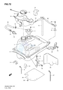 AN400 BURGMAN EU-UK drawing FUEL TANK