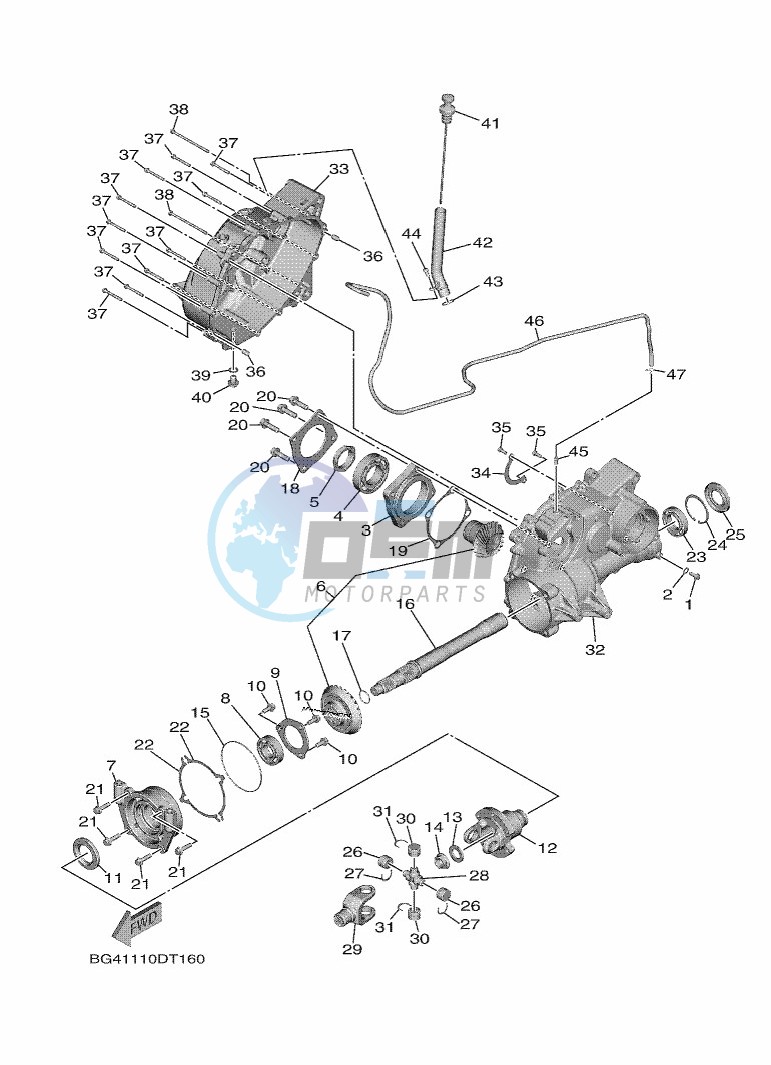 MIDDLE DRIVE GEAR