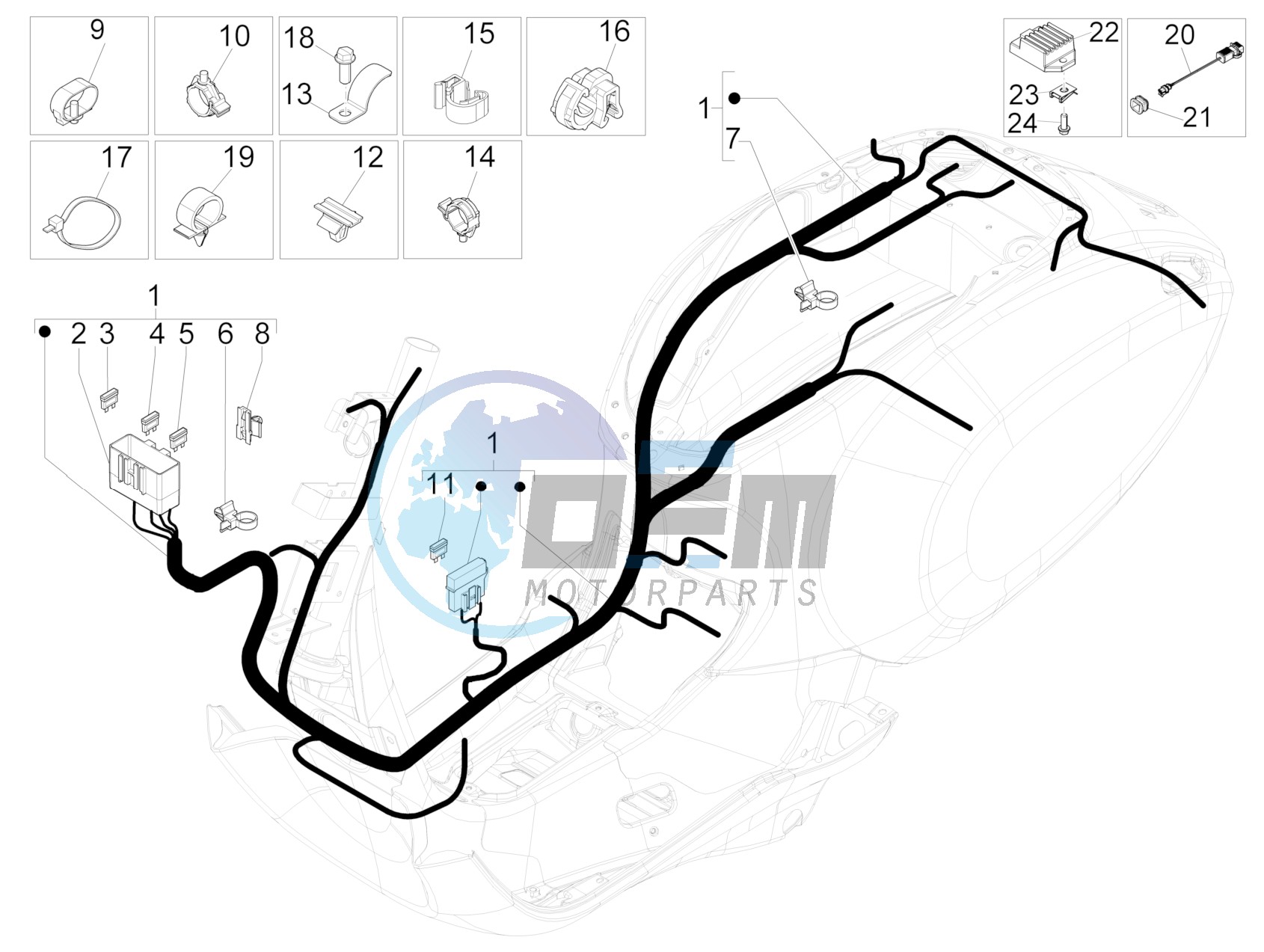 Main cable harness