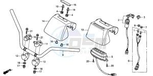 TRX250TM FOURTRAX RECON drawing HANDLE PIPE (A/CM)