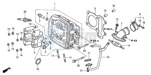 SCV100 LEAD drawing CYLINDER HEAD