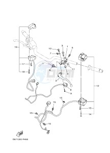 MTN1000 MTN-1000 MT-10 (B671) drawing HANDLE SWITCH & LEVER