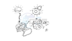 SENDA R BAJA - 125 CC 4T BAJA EU3 drawing CRANKCASE COVER