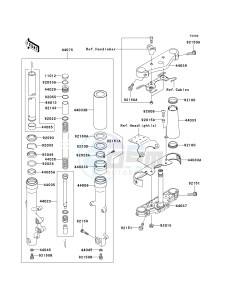 VN 1500 J [VULCAN 1500 DRIFTER] (J1-J2) [VULCAN 1500 DRIFTER] drawing FRONT FORK