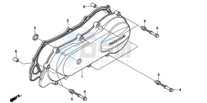 SFX50SMM drawing LEFT SIDE COVER