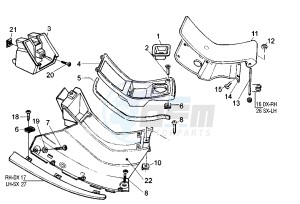 Hexagon LX-LXT 125-180 drawing Footboard - Tank doors