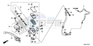 VFR1200XLF CrossTourer - VFR1200X 2ED - (2ED) drawing FR. BRAKE MASTER CYLINDER