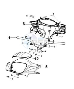 TWEET 125 V PRO drawing HANDLEBARS