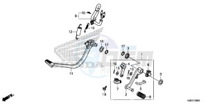 MSX125AH Europe Direct - (ED) drawing PEDAL