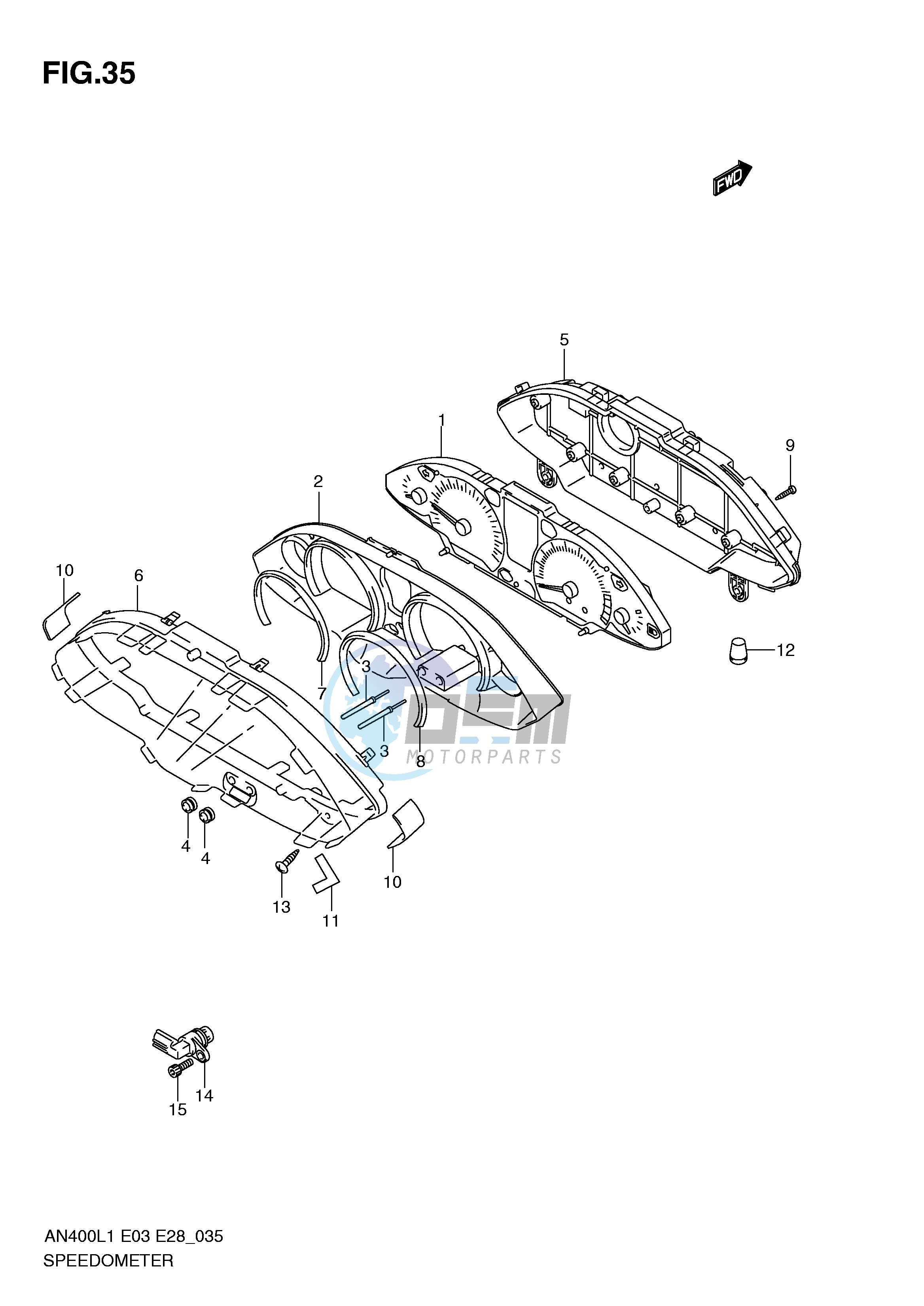 SPEEDOMETER (AN400L1 E3)