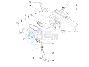 FLY 50 4T 4V USA (NAFTA) drawing Secondary air box