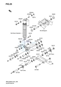 RM-Z250 (E24) drawing SUSPENSION