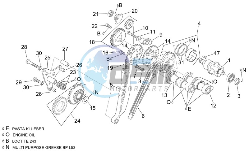 Rear cylinder timing system