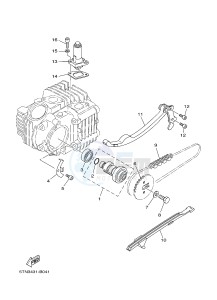 T110C (40BB) drawing CAMSHAFT & CHAIN