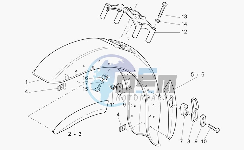 Front mudguard