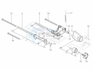 Typhoon 125 4T 2V E3 (NAFTA) drawing Swinging arm