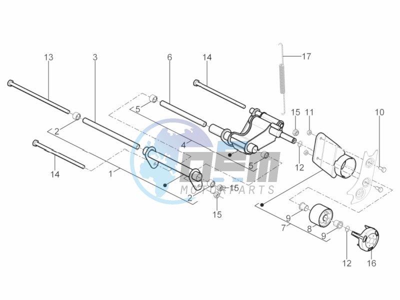 Swinging arm