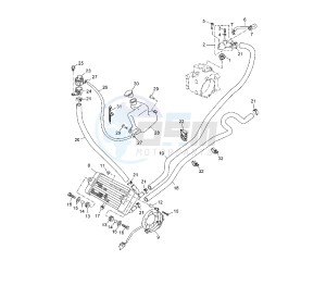 YP R X-MAX 250 drawing COOLING SYSTEM