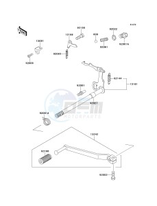 KE 100 B [KE100] (B16-B20) [KE100] drawing GEAR CHANGE MECHANISM