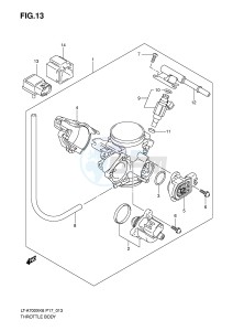 LT-A700X (P17) drawing THROTTLE BODY