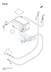 AN400 (E03) Burgman drawing BATTERY (AN400ZAL1 E28)