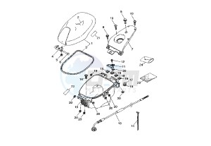 YQ AEROX 50 drawing SEAT- CARRIER