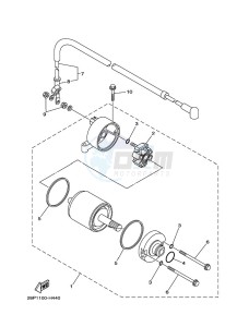 YFM700FWB YFM70KDXK (B6K3) drawing STARTING MOTOR