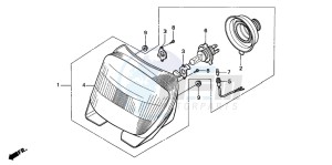 CH125 drawing HEADLIGHT