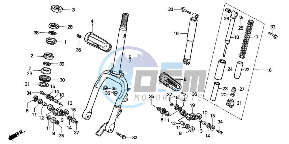 FRONT FORK (CH125J/L/M/N/P/R)