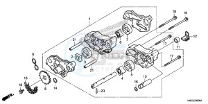 TRX500FAE TRX500FA Europe Direct - (ED) drawing OIL PUMP